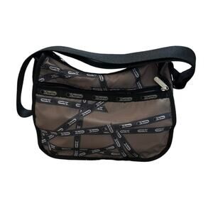 Lesportsac Classic Hobo Wrapped Smoke Logo with zippered pouch New
